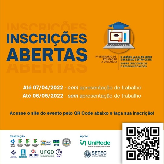 Inscrições Seminário Ead